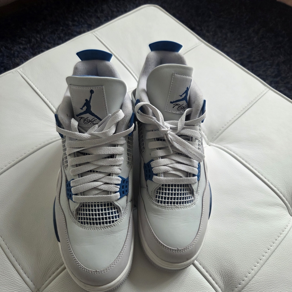 Jordan White and Blue Men's Sneakers